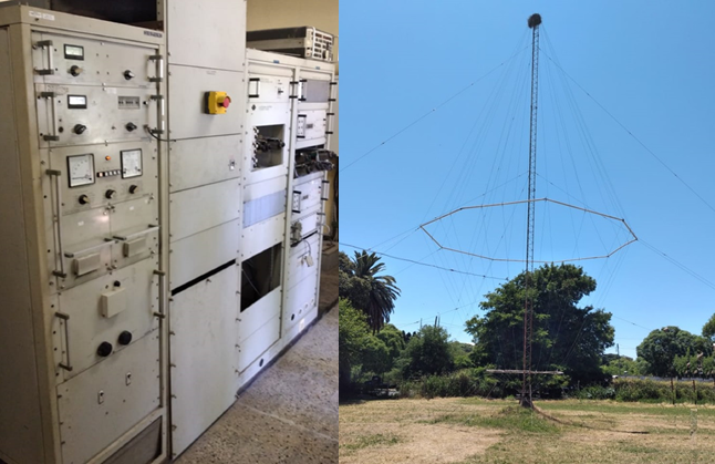 Equipo y Antena de transmisión HF – AM –ONBA