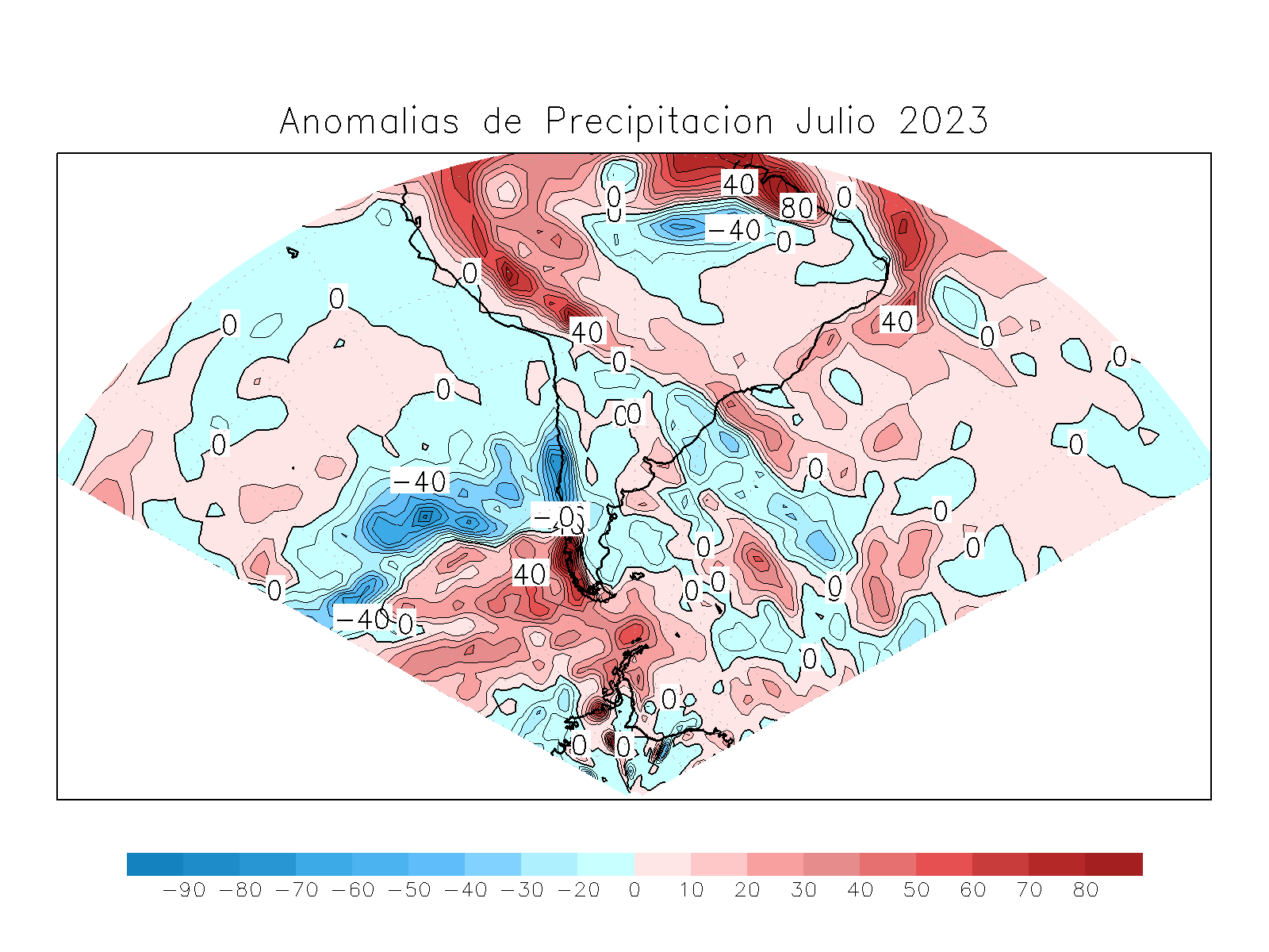 Anomalia para el mes de JUL