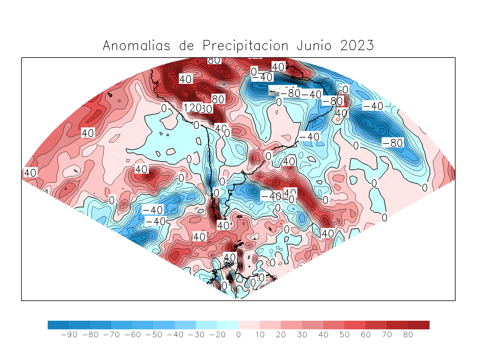 Anomalia para el mes de JUN