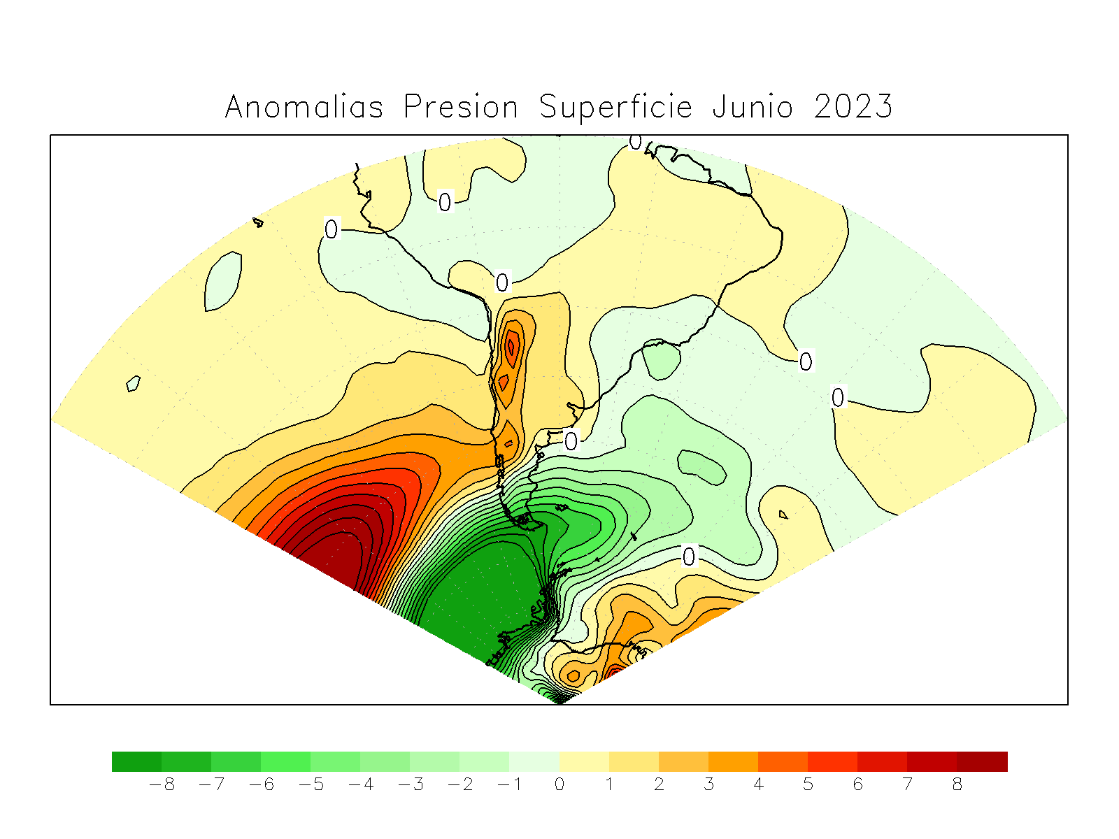 Anomalia para el mes de JUN