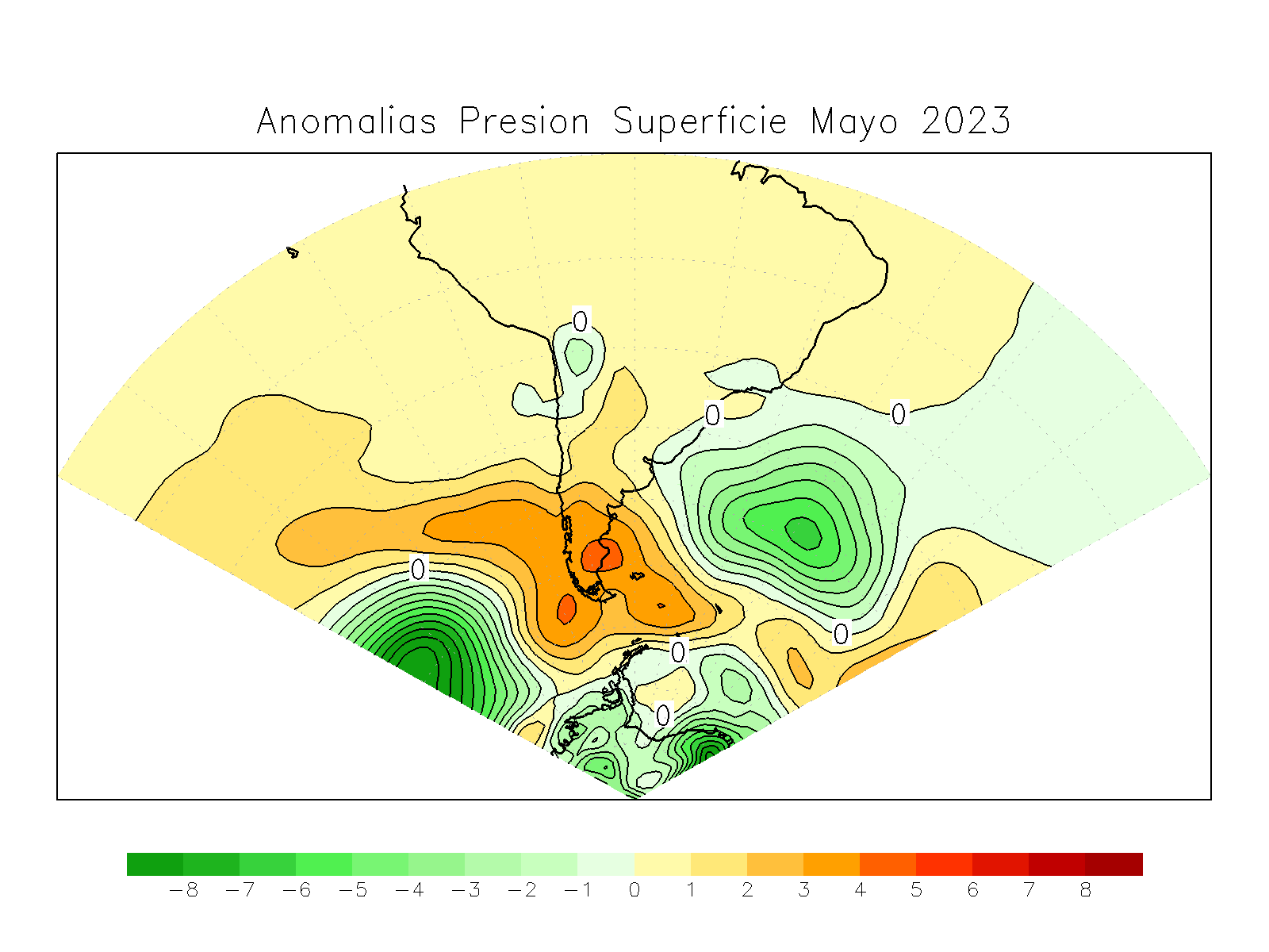 Anomalia para el mes de MAY