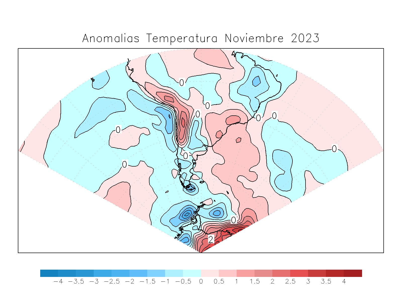 Anomalia para el mes de NOV