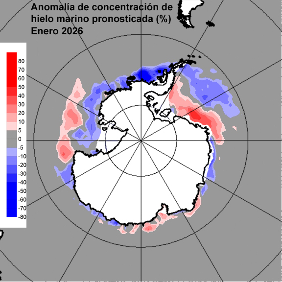 Anomalia para el mes de ENE