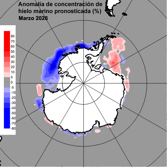 Anomalia para el mes de MAR