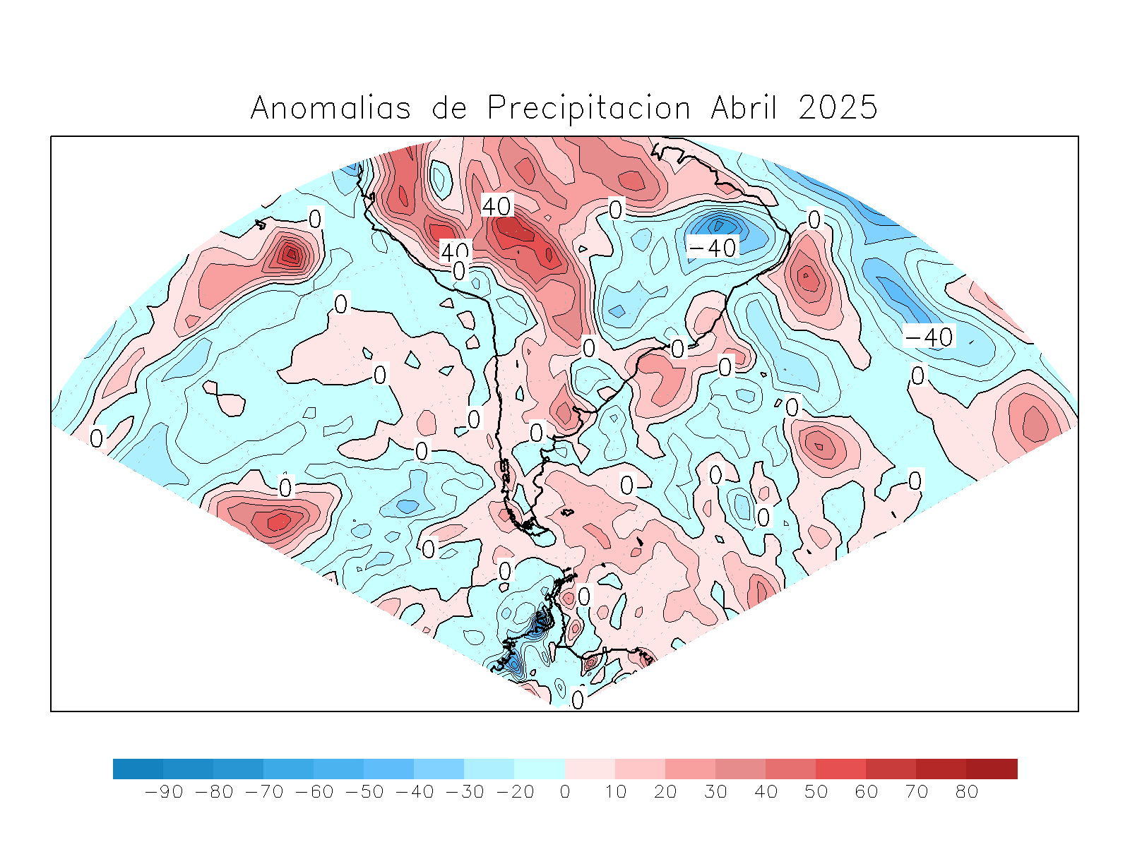 Anomalia para el mes de ABR