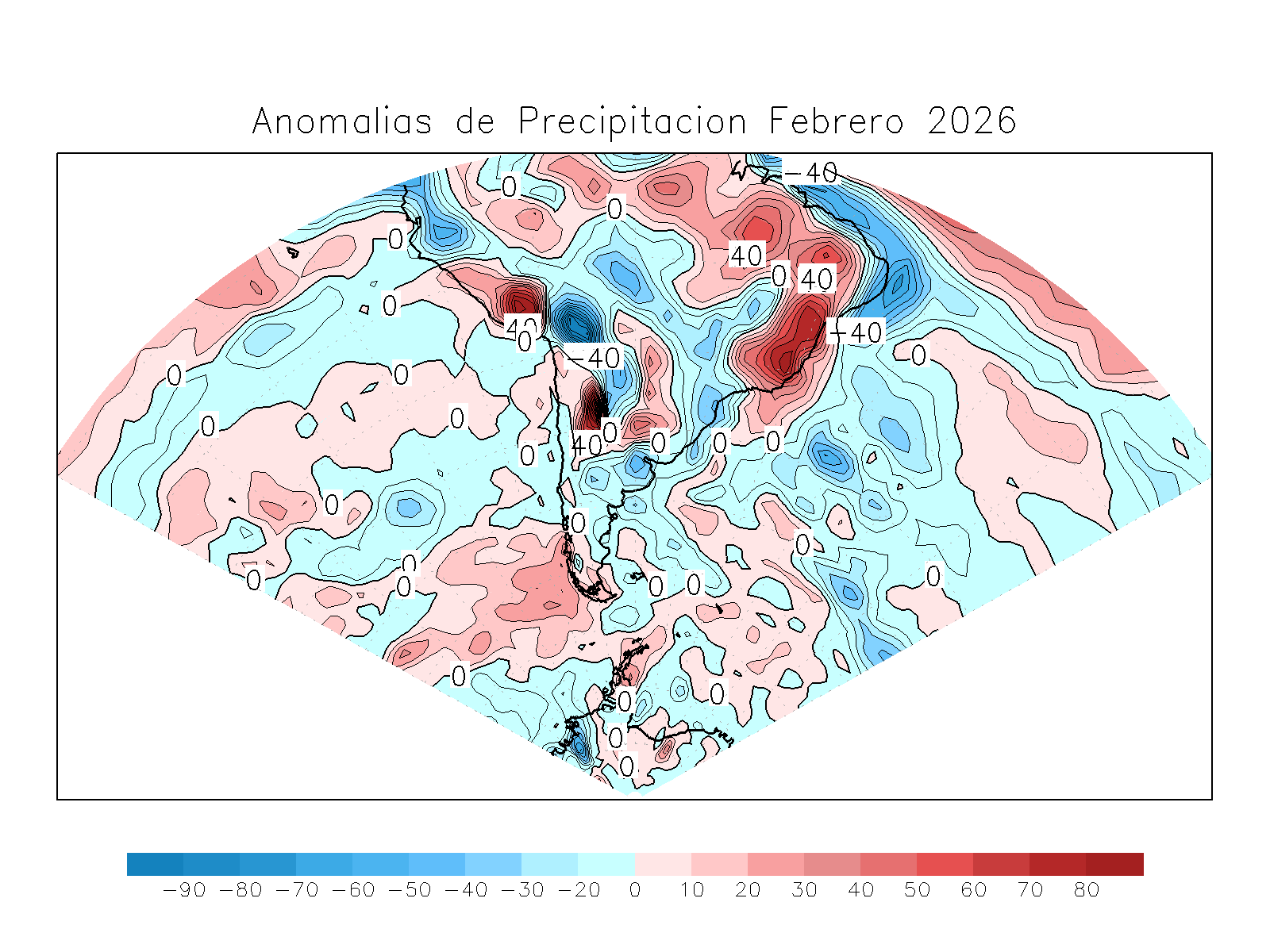 Anomalia para el mes de FEB
