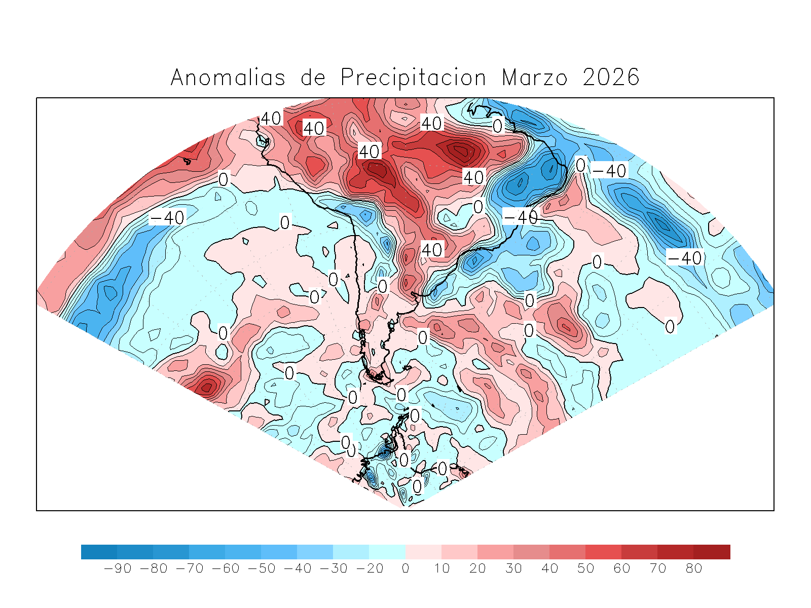 Anomalia para el mes de MAR