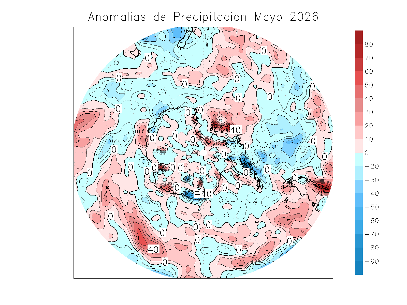 Anomalia para el mes de MAY