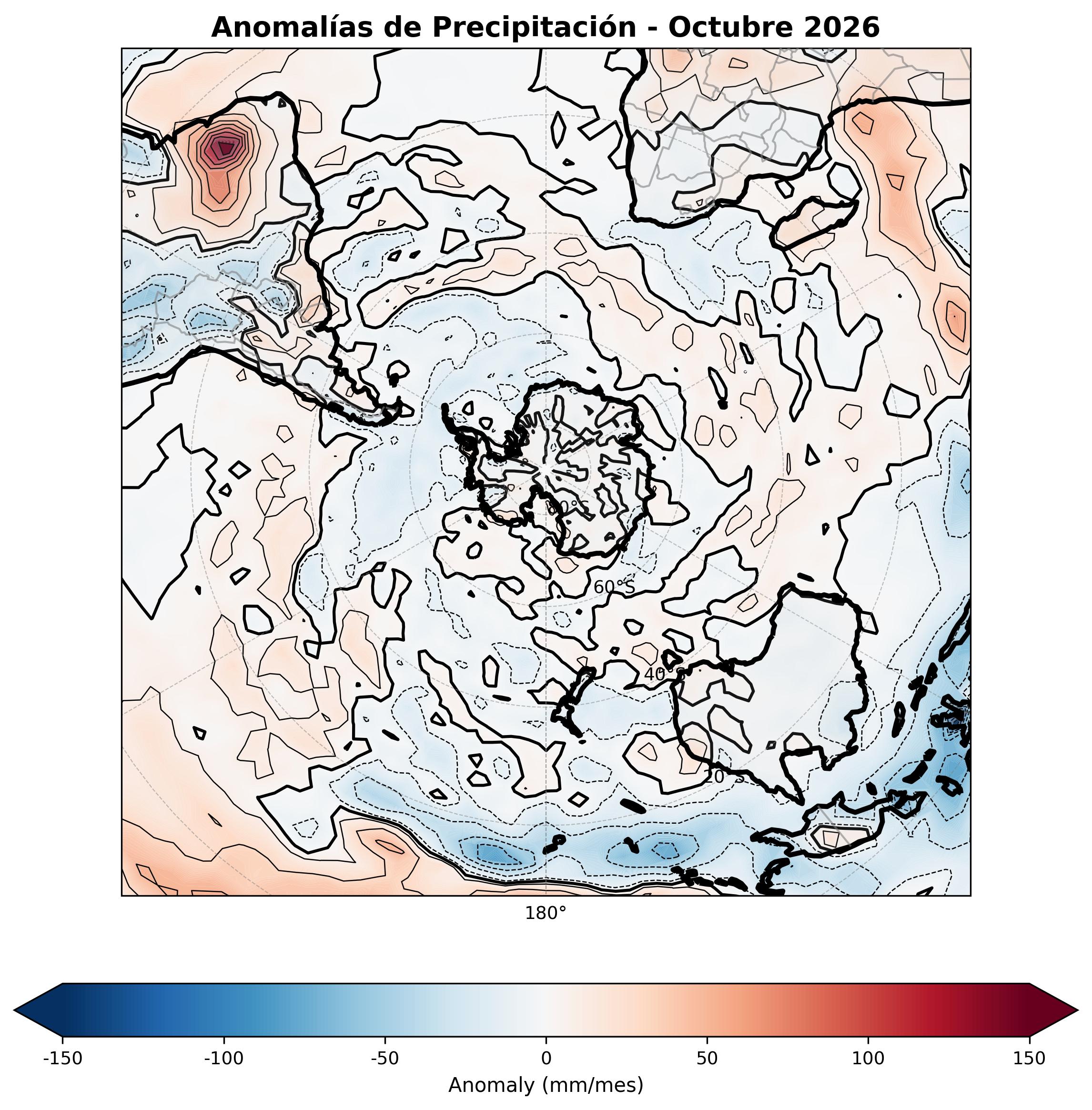 Anomalia para el mes de OCT