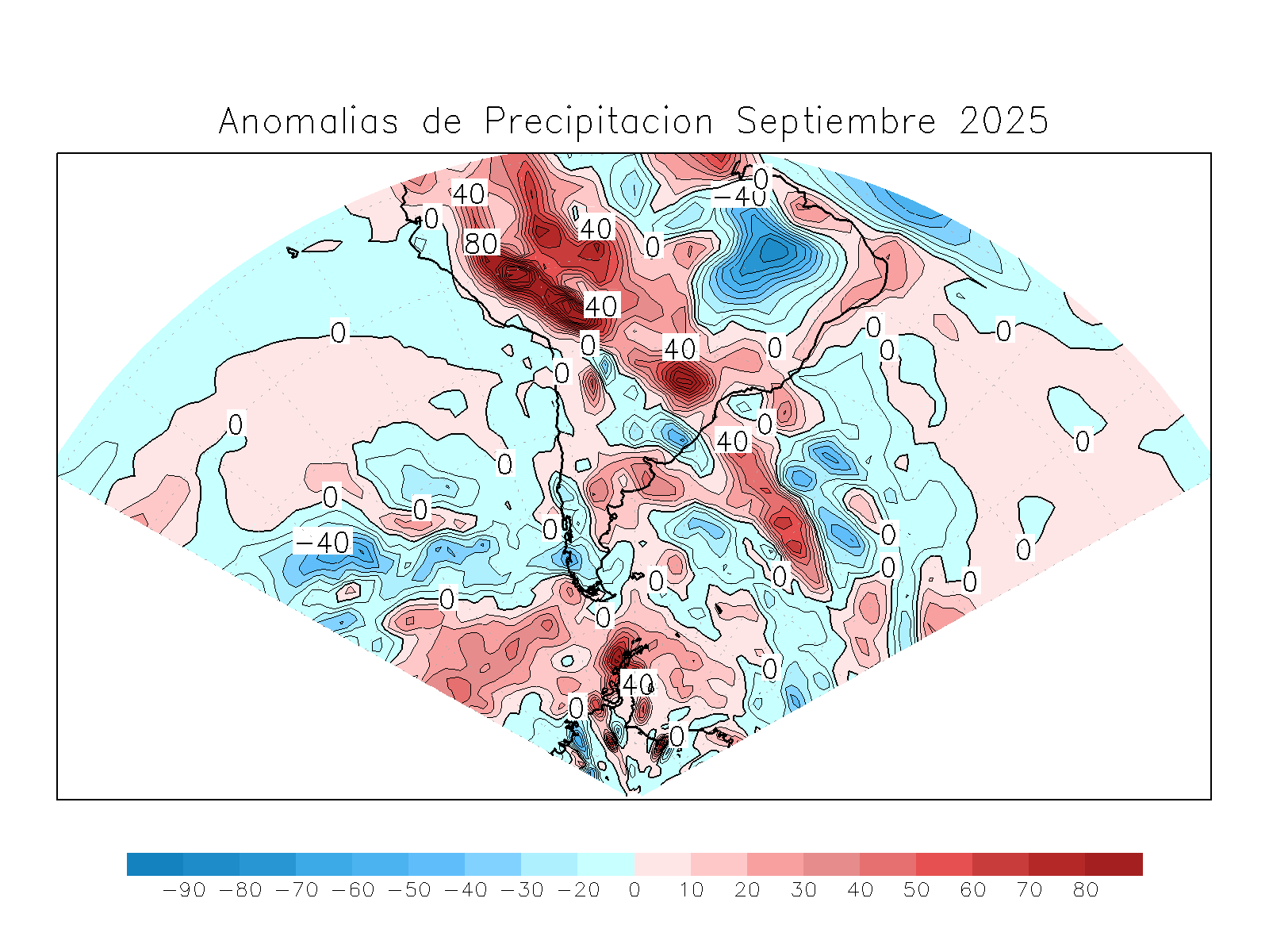Anomalia para el mes de SEP