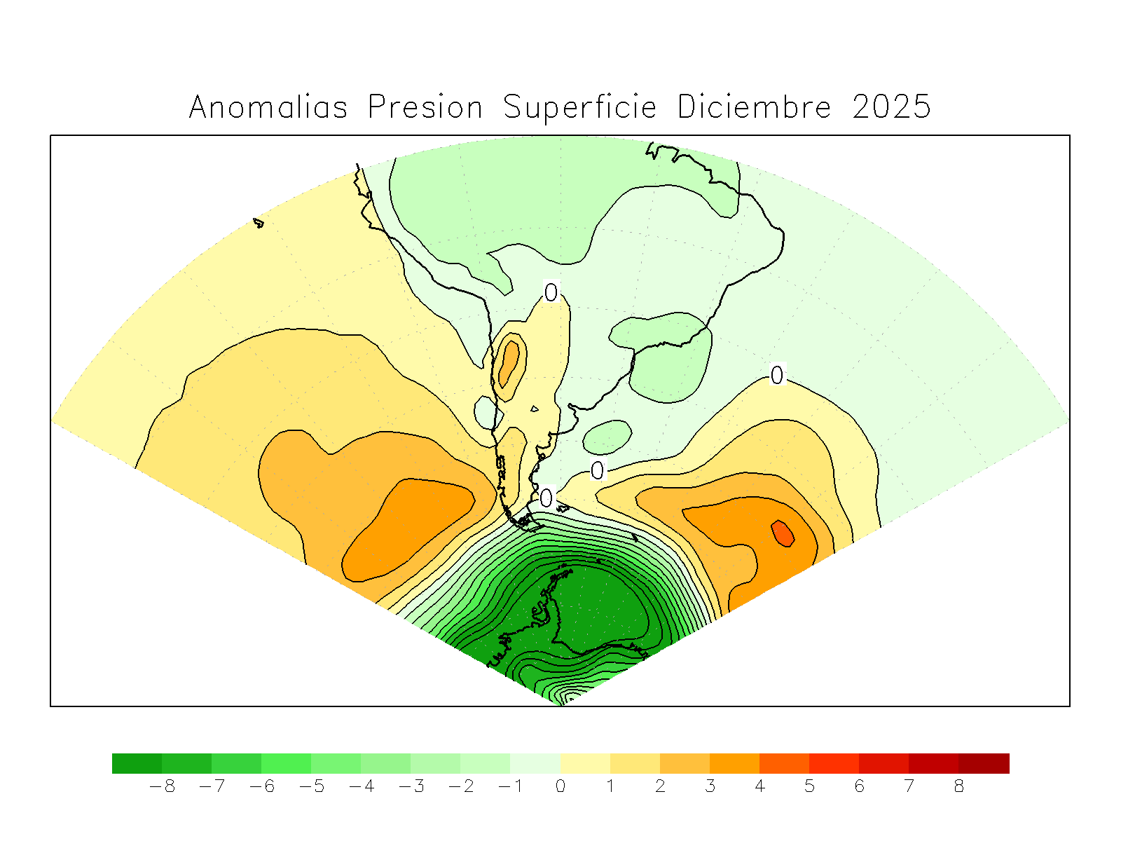 Anomalia para el mes de DIC