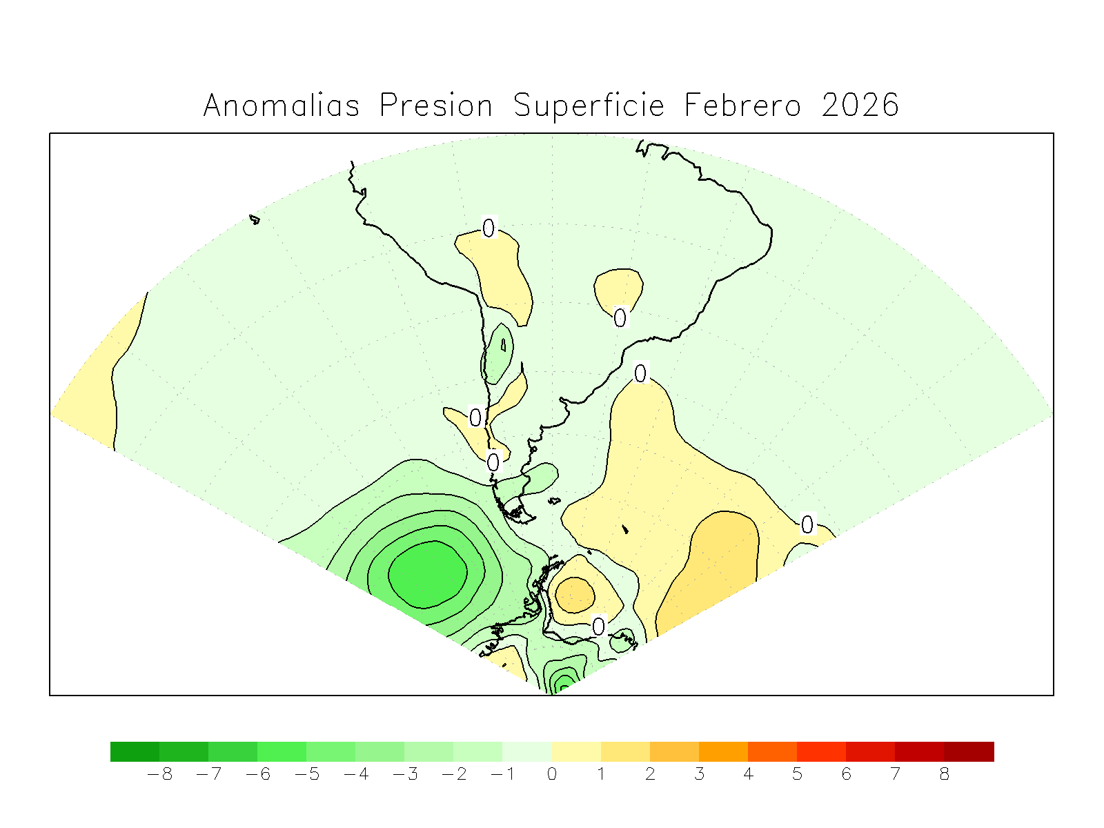 Anomalia para el mes de FEB