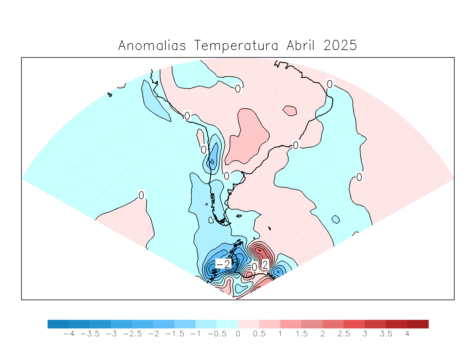 Anomalia para el mes de MAR
