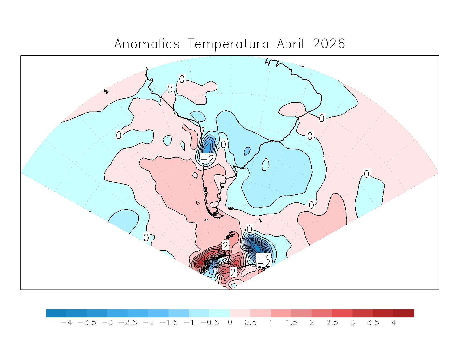 Anomalia para el mes de ABR