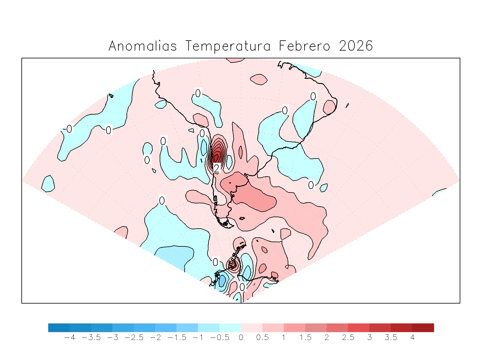 Anomalia para el mes de FEB
