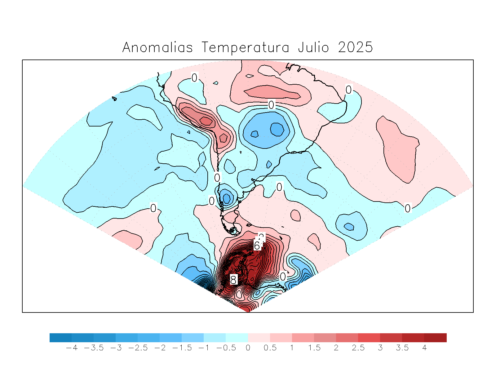 Anomalia para el mes de JUN