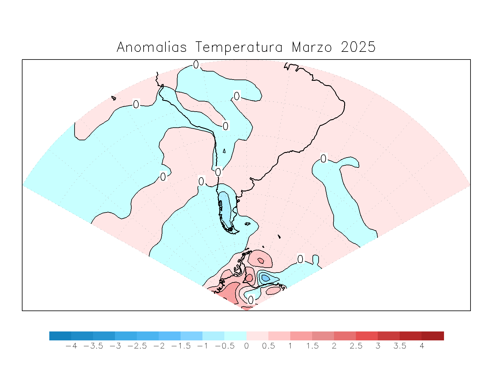 Anomalia para el mes de MAR