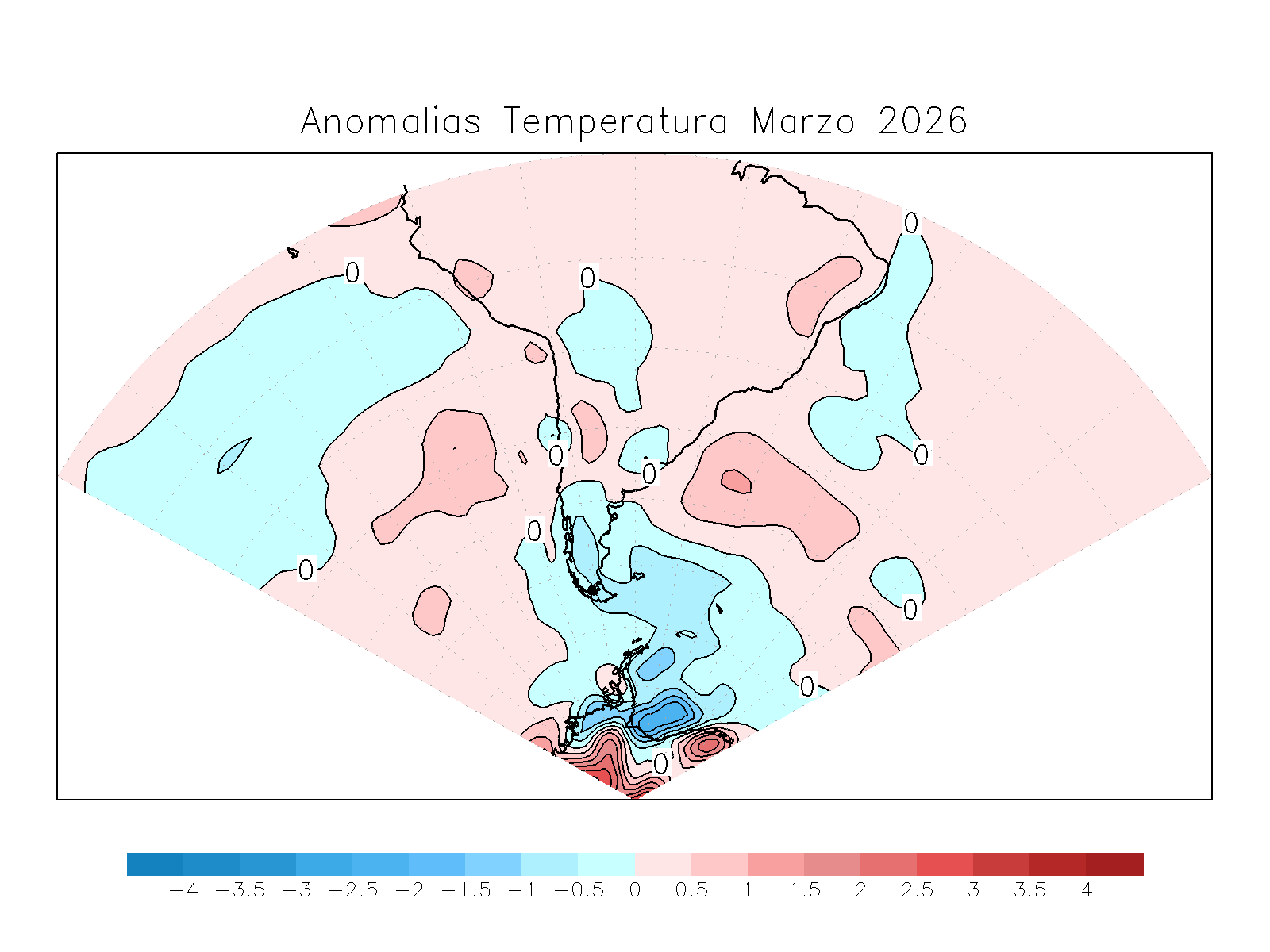 Anomalia para el mes de MAR